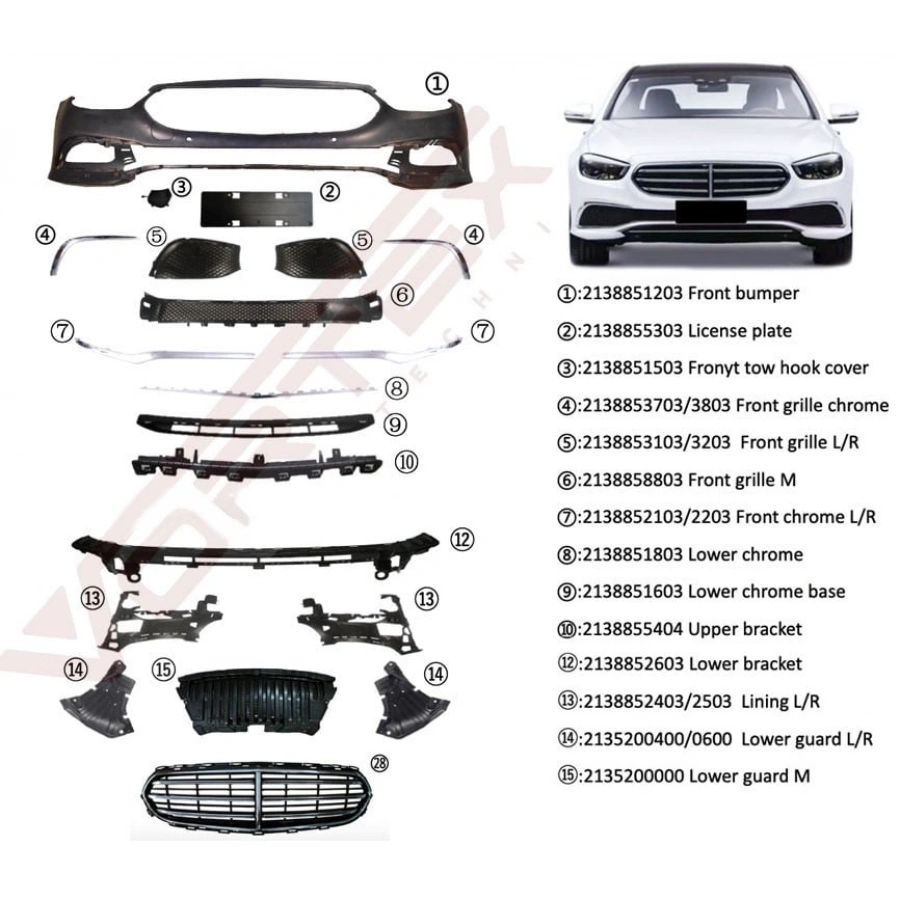 ÖN TAMPON SET EXCLUSIVE (PANJURLU) W213 2020-