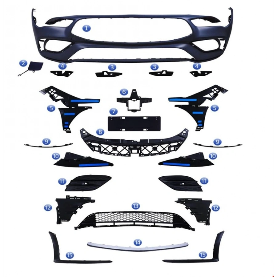 ÖN TAMPON SET ( PANJURSUZ ) AMG W118 2020-