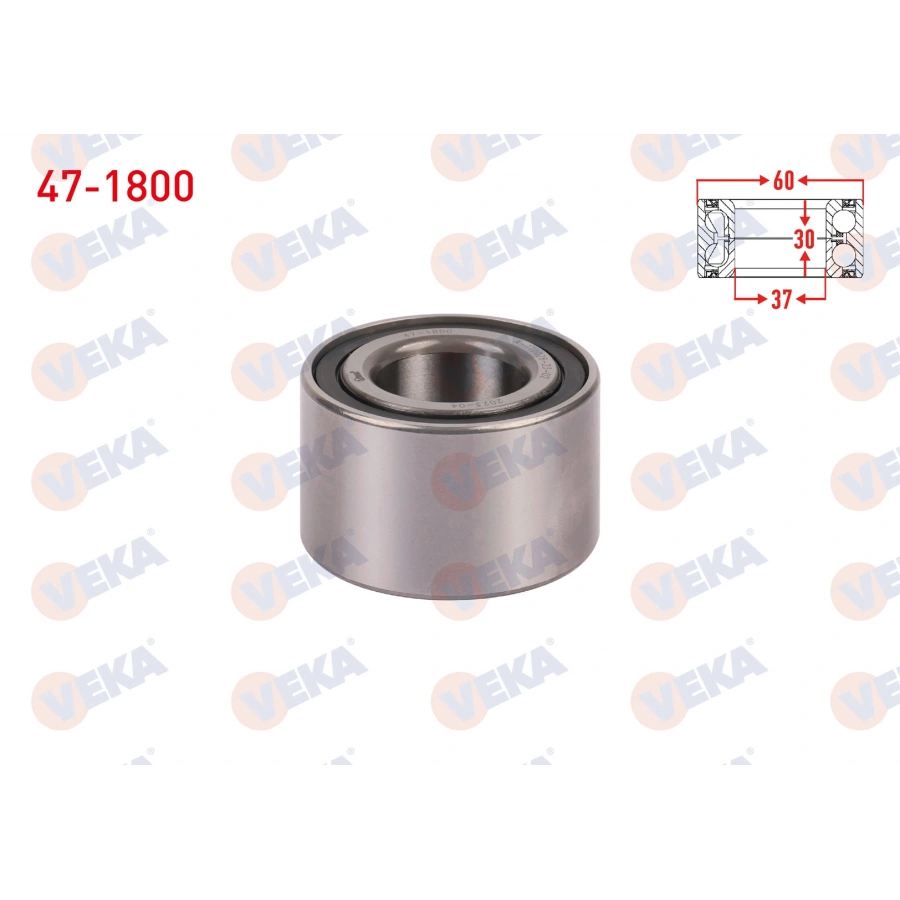 ON TEKERLEK RULMANI SOL-SAG 30X60,03X37 / 30X60X37 FIAT UNO 70 1.4i 1994-2000/ UNO 60 1.1 1983-1996 / ARKA SOL-SAG LADA SAMARA 1500 1986-1994