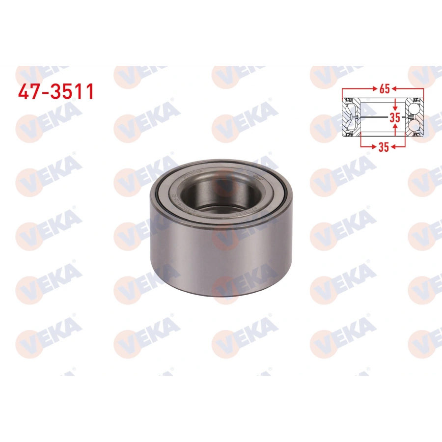 ON TEKERLEK RULMANI SOL-SAG 35X65X35 RENAULT R9 1.4 - 1.6 1985-2000 / R11 1.4 - 1.6 - 1.7 1983-1995 / CLIO I 1.4 1990-1998 / DACIA SOLENZA 1.4i 2003-