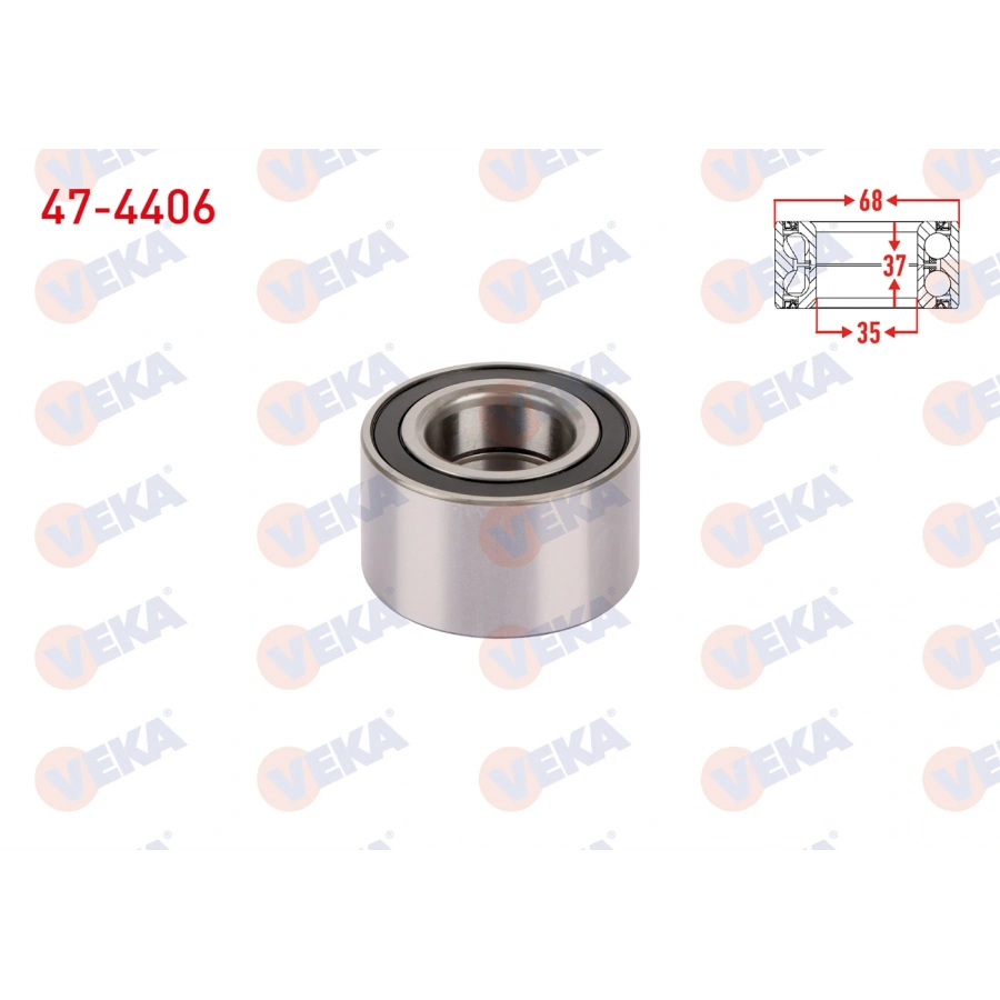 ON TEKERLEK RULMANI SOL-SAG 35X68X37 ALBEA 1.2-1.4 2003-2007/PALIO 1.2i-1.4i 1996-2005/CADDY II 1.9 D-1.9 TDI 1995-2004/FAVORIT 136 1.3 1989-1994/FELICIA 1.6 1994-2002/IBIZA I 1.5 1984-1993