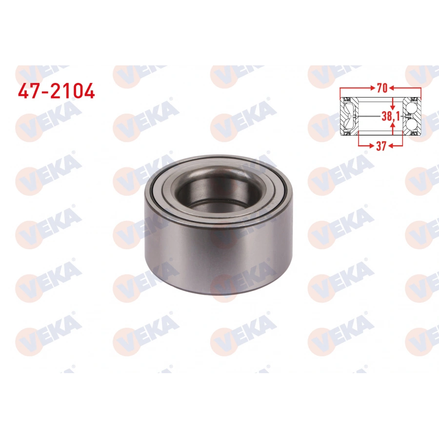 ON TEKERLEK RULMANI SOL-SAG 38X70X37 ACCENT ERA 1.4i 16v-1.5 CRDI-1.6 CVVT 2006-2012/ADMIRE 1.3-1.5 CRDI-1.6 2003-2006/BLUE 1.6 CRDI 2012-/GETZ 1.5 CRDI 2002-2008/RIO II 1.5 CRDI 2006-2011/