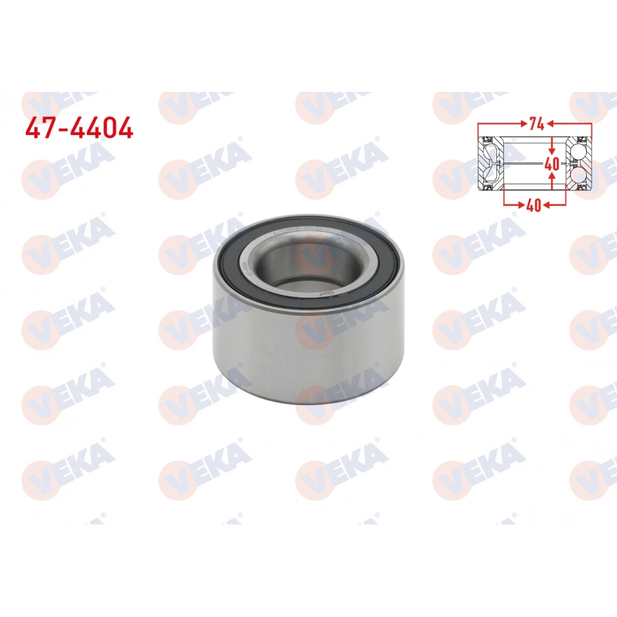 ON TEKERLEK RULMANI SOL-SAG 40X74X40 GOLF IV 1.6i - 1.9 TDI 1997-2005/BORA 1.6i 1998-2005/AUDI A3 1.6 1996-2012/SKODA OCTAVIA 1.9 TDI 1996-2004/LEON 1.4 16v 1999-2006/MAZDA 323 IV 1.6i 1989-1994