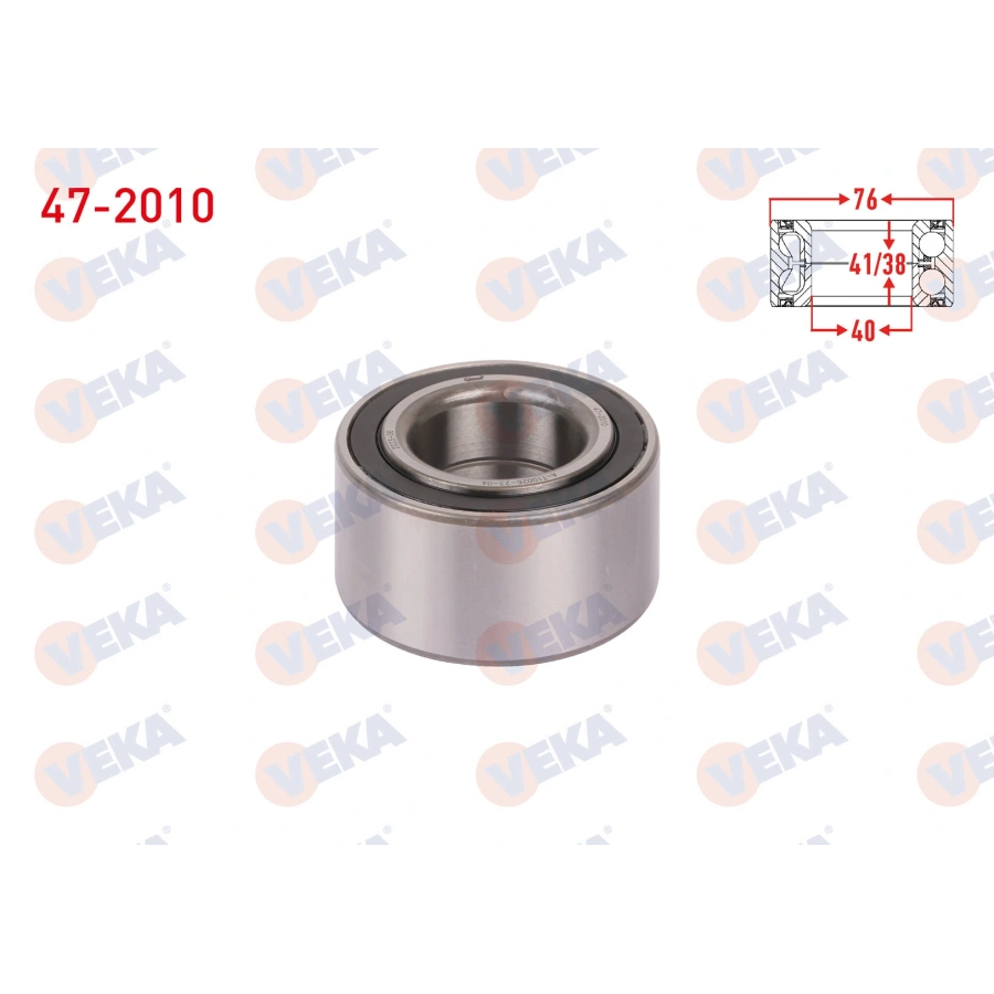 ON TEKERLEK RULMANI SOL-SAG 40X76X41/38 HONDA ACCORD III 1985-1989 / PRELUDE III 1987-1992 / MAZDA 6 2002-2007