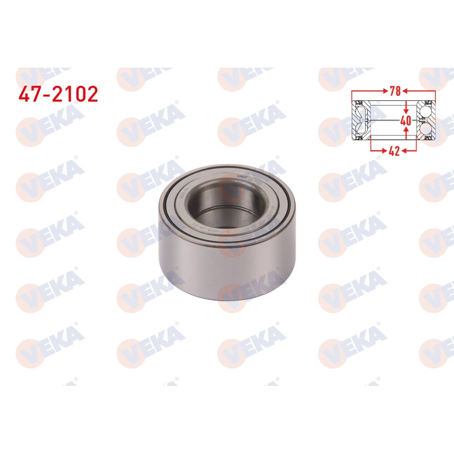 ON TEKERLEK RULMANI SOL-SAG 42X78X40 HYUNDAI I30 1.4i - 1.6i - 1.6 CRDI 2007-2011/ KIA CEED 1.4i - 1.6i - 1.6 CRDI 2006-2012/ VENGA 1.4 CRDI - 1.6 CRDI - 1.6 CVVT 2010-