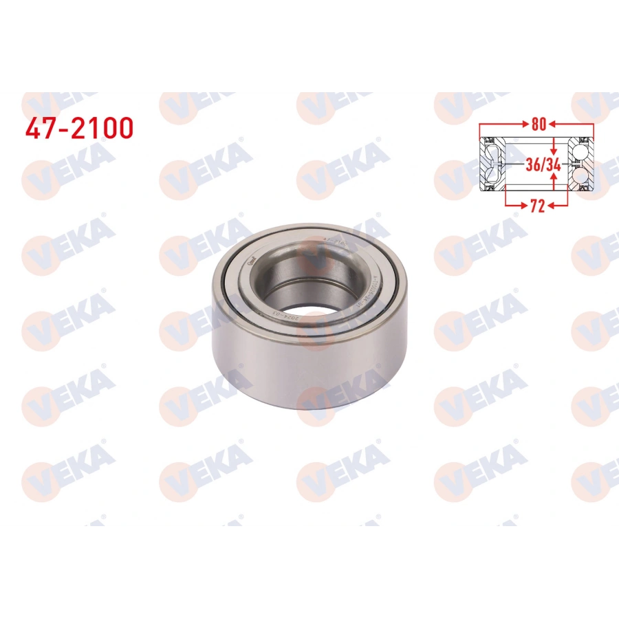 ON TEKERLEK RULMANI SOL-SAG 42X80X36/34 HYUNDAI ELANTRA 1.6i-1.8i-2.0-2.0 CRDI 2001-2007/SONATA IV 2.0i-2.4i 2001-2004/KIA CERATO 1.5 CRDI-1.6 CRDI 2004-2012/MAGENTIS 2.0i 16v 2001-2005