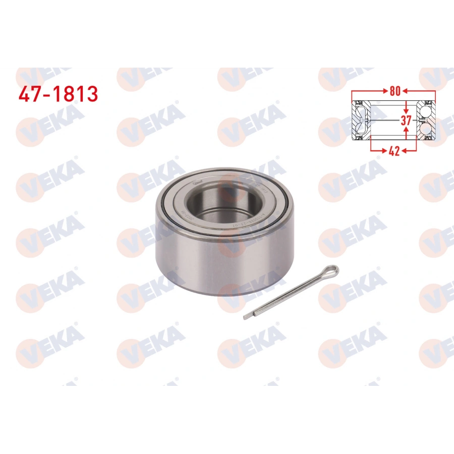 ON TEKERLEK RULMANI SOL-SAG 42X80X37 FIAT MAREA 2.0i 1996-2007 / ALFA ROMEO 155 2.0 16v 1992-1997