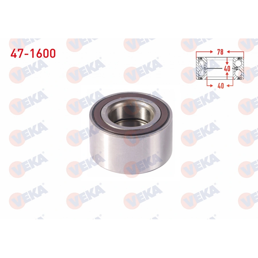 ON TEKERLEK RULMANI SOL-SAG ABS OKUYUCULU 40X78X40 CHEVROLET AVEO 1.2 16v -1.4 16v - 1.3 D 2011-2014/ TRAX 1.4 - 1.6 2012-2014/ OPEL MERIVA B 1.3 CDTI - 1.4 16v - 17 CDTI/ MOKKA 1.4 - 16 2012-