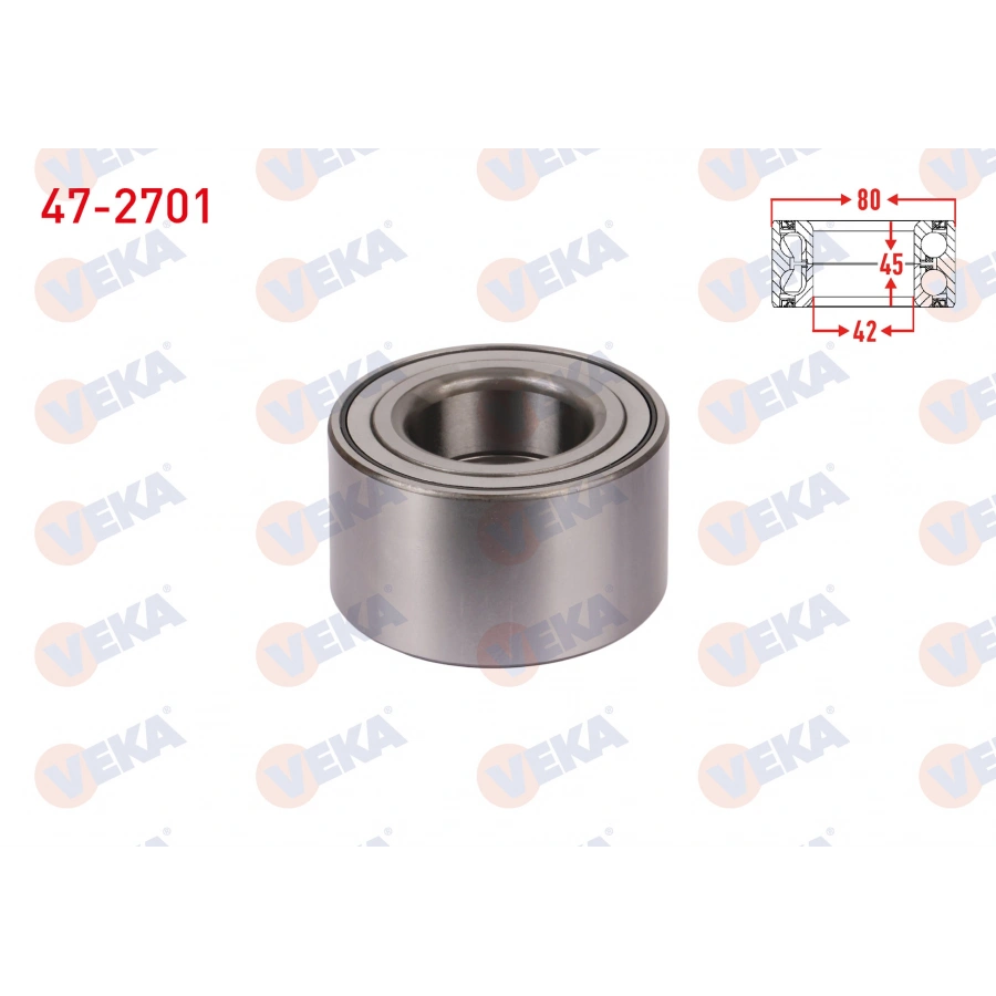 ON TEKERLEK RULMANI SOL-SAG ABS OKUYUCULU 42X80X45 MAZDA 3 1.6 DI 2003-2009 / MAZDA 5 2.0 2005-2010