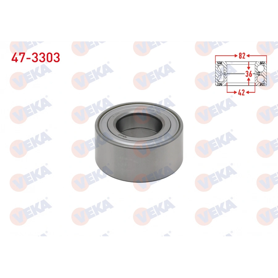 ON TEKERLEK RULMANI SOL-SAG ABS OKUYUCULU 42X82X36 PARTNER 2008-/207 2006-2012/ 208 2012-/ 307 2000-2007/ 308 2007-2013/ 3008 2009-/ 5008 2009-/ BERLINGO 1996-2008/ C3 II 2009-2016/ C4 2004-2009