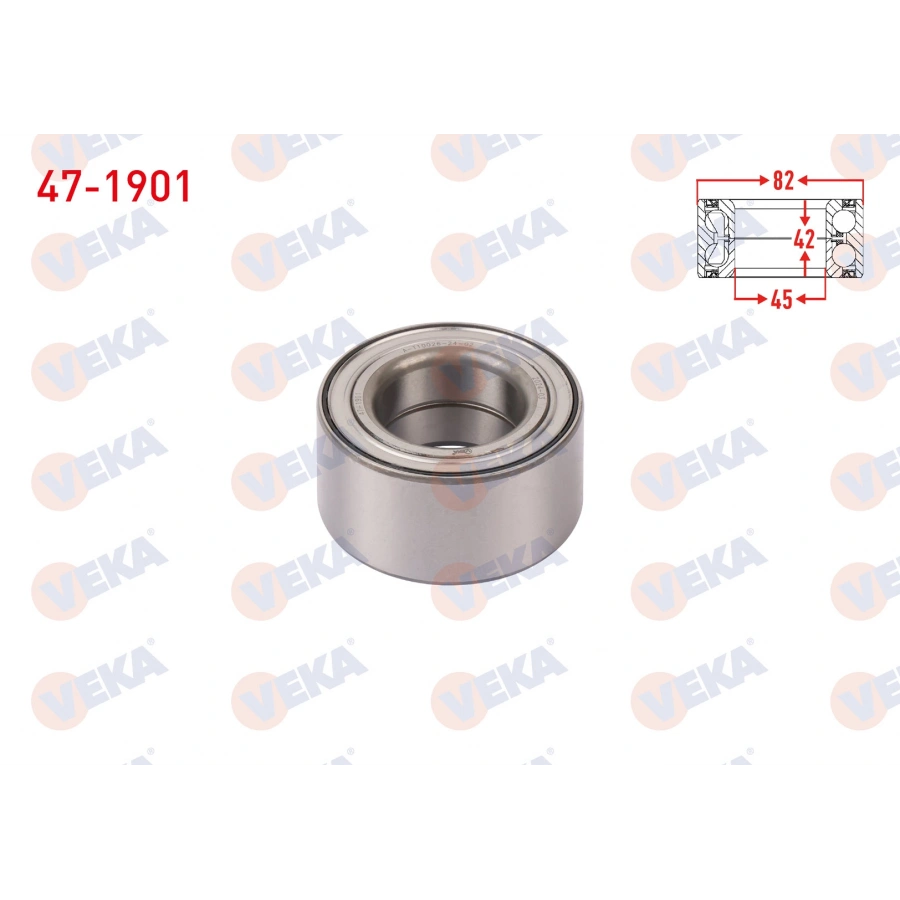 ON TEKERLEK RULMANI SOL-SAG ABS OKUYUCULU 45X82X42 FORD TRANSIT CONNECT 1.6 TDCI 2013- / FOCUS III 1.6 TDCI - 1.6 TI-VCT - 1.5 TDCI 2011-2015 / KUGA II 1.5 TDCI - 1.5 EcoBoost - 2.0 TDCI 2013-