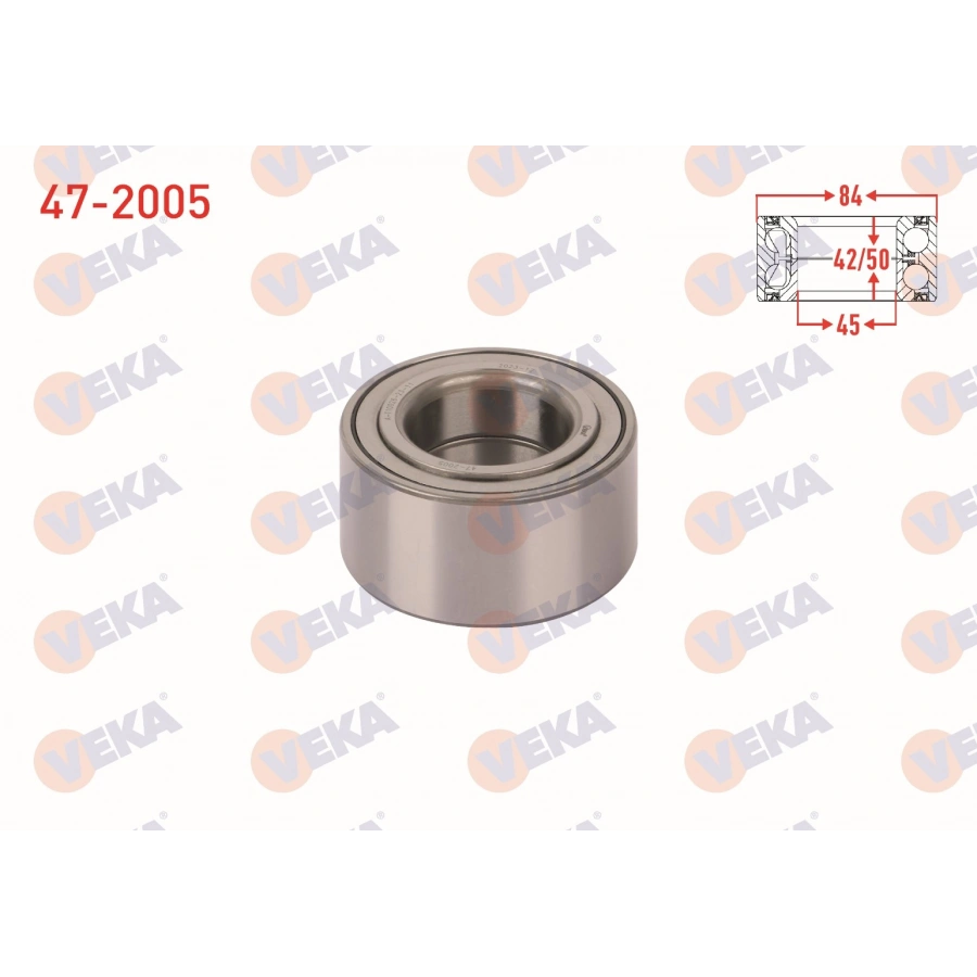 ON TEKERLEK RULMANI SOL-SAG ABS OKUYUCULU 45x84x42/40 HONDA CR-V II 2.0i 2002-2006 / CIVIC VIII 1.8 2005-2012 / S2000 2.0 V-TEC 1999-