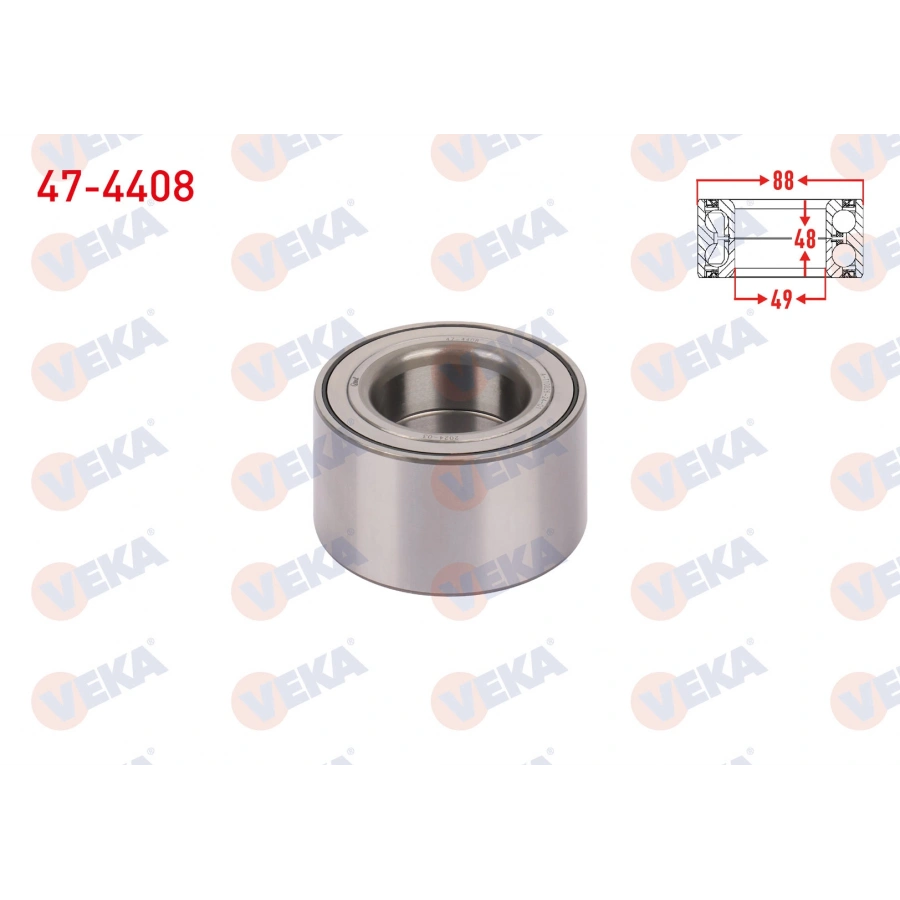 ON TEKERLEK RULMANI SOL-SAG ABS OKUYUCULU 49X88X48 VOLKSWAGEN AMAROK 2.0 BITDI - 2.0 TDI 2010-