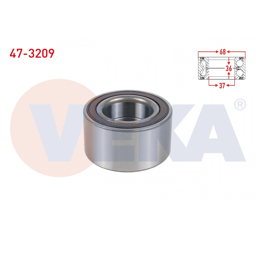 ON TEKERLEK RULMANI SOL-SAG ABSLI 37X68X36 OPEL CORSA F 1.2 - 1.5 D 2019-/ PEUGEOT 2008 II - 208 II 1.5 BlueHDI - 1.2 PURETECH 2018-/ DS AUTOMOBILES DS3 CROSSBACK 1.2 PURETECH - 1.5 BLUEHDI 2019-