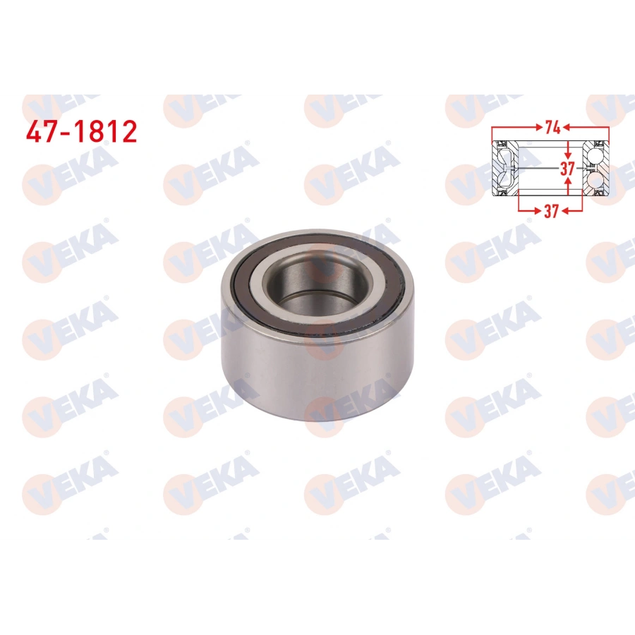 ON TEKERLEK RULMANI SOL-SAG ABSLI 37X74X37 DOBLO 1.4 - 1.3-1.6 MJT 10-/ EGEA 1.3-1.6 MJT-1.6 E-TORQ 15-/ BRAVO 1.4 T-JET-1.6i-1.6 MJT 06-/ 500L 1.3-1.6 MJT 2012- / OPEL COMBO D 1.3-1.6 CDTI 12-