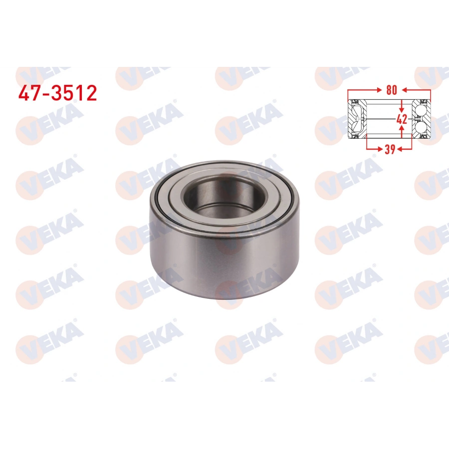 ON TEKERLEK RULMANI SOL-SAG ABSLI 42X80X39 RENAULT FLUENCE 1.5 DCI - 1.6 2012-/ MEGANE III 1.5 DCI - 1.6i 16v 2008-2015/ SCENIC III 1.5 DCI 2009-/ DACIA DUSTER 1.5 DCI - 1.6 16v 2010-