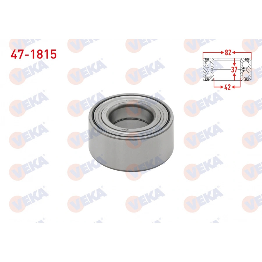 ON TEKERLEK RULMANI SOL-SAG ABSLI BUYUK TIP 42X82X37 FIAT DOBLO 1.6 MJT 2010-/ STILO 1.9 JTD 2001-2010/ OPEL COMBO D 1.6 CDTI 2012-