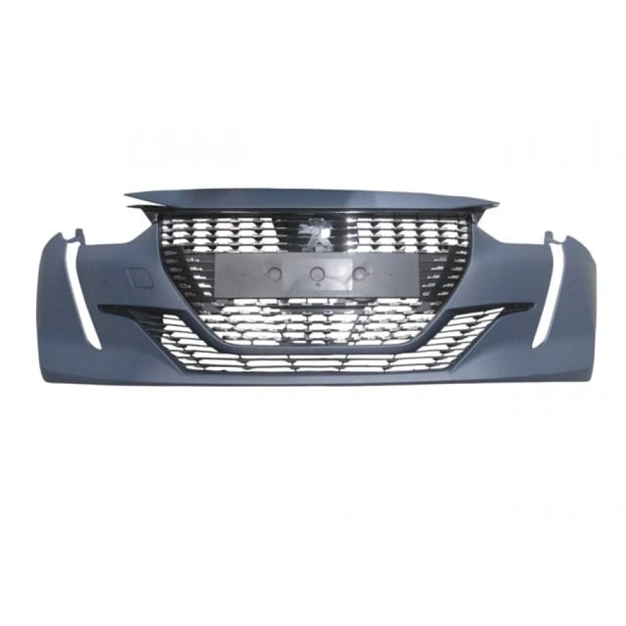 PEUGEOT 208- 20/23; ÖN TAMPON ASTARLI PANJURLU KOMPLE/ÇEKİ KAPAKLI/BRAKETLİ (TW)