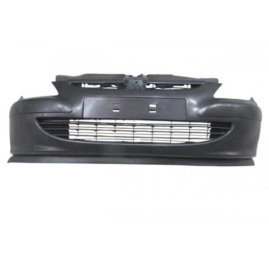 PEUGEOT 307- 01/05; ÖN TAMPON SİYAH/PANJURLU KOMPLE/ BANDLI/KARLIKLI/ÇEKİ KAPAKLI (TW)