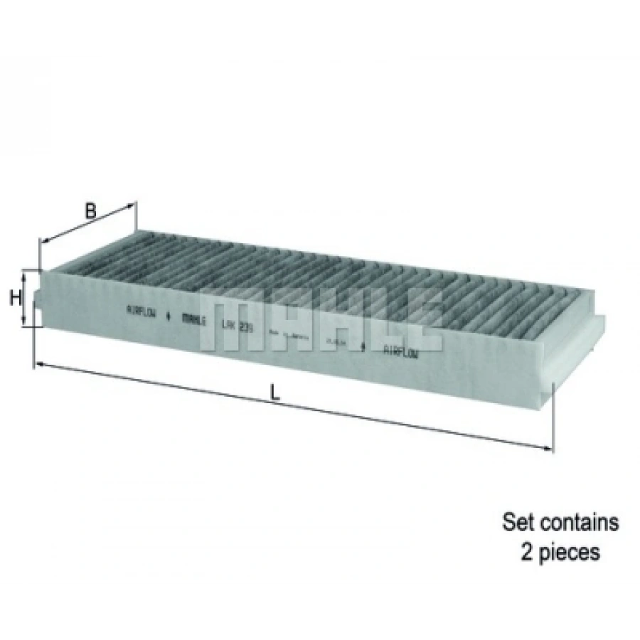 POLEN FILTRESI E1944LC-2 (ÇIFTLI)KARBONLU A6 BM 05-11