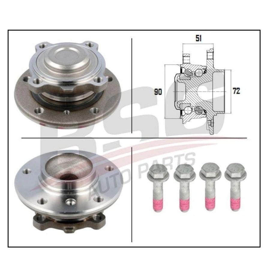 PORYA ÖN RULMANLI E81-E82-E87-E88-E90-E91E-92-E93-X1 E84-Z4 E89 BM 05-11