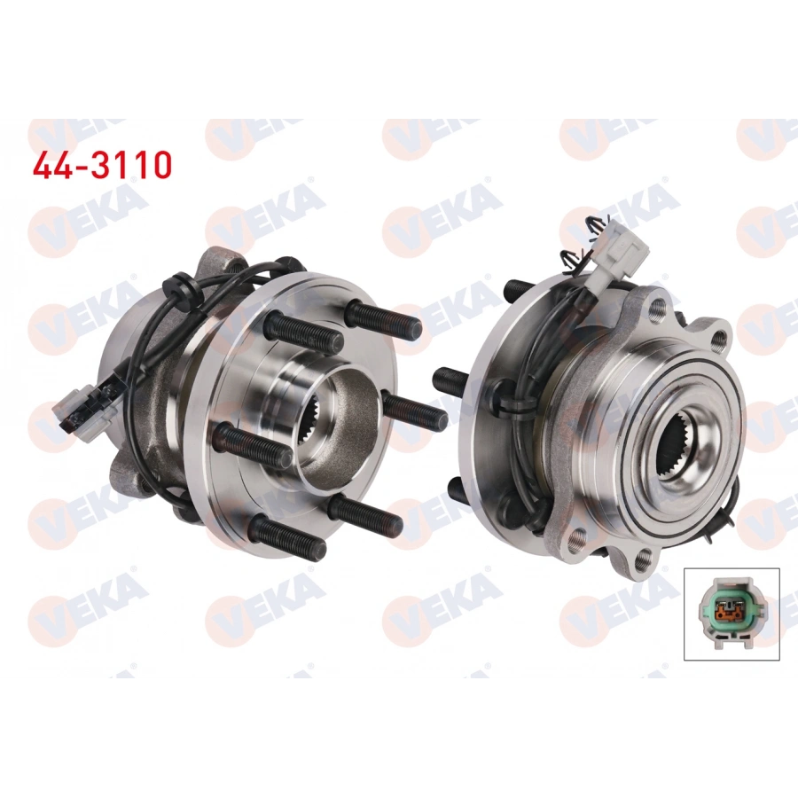 PORYA SOL-SAG ON RULMANLI NISSAN NAVARA (D40) 2.5 DCI 6 BIJON ABS SENSORLU 4X4 2005-2015