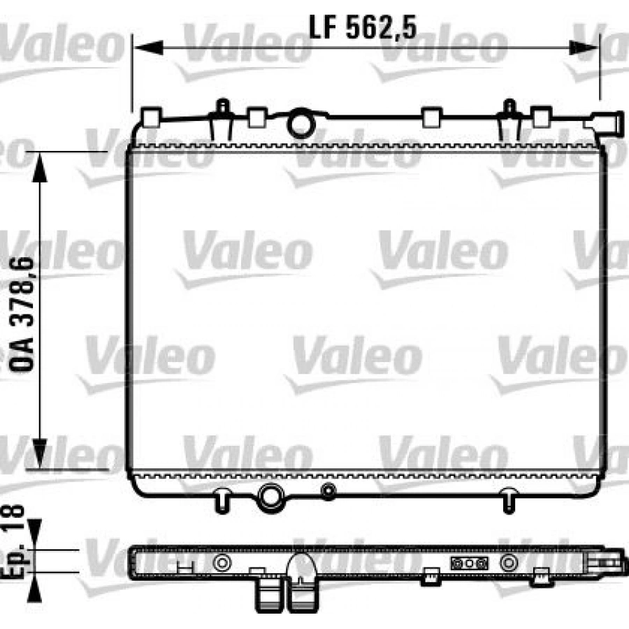 RADYATÖR C3 02 C2 03 207 07 1.4 1.6 16V 1.6 HDI AC MEK 558×378x28