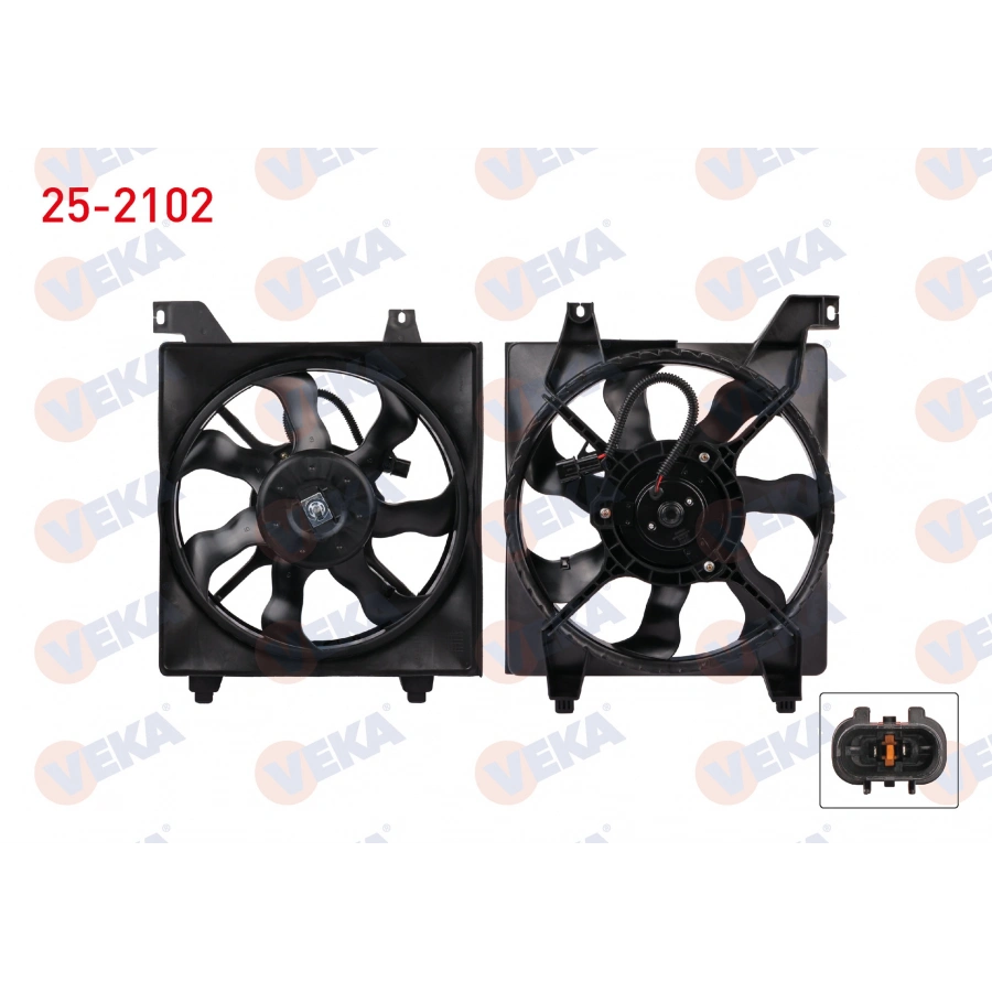 RADYATÖR FANI OEM HANON KOMPLE ACCENT ERA 1,4-1,6 BENZIN 2006-