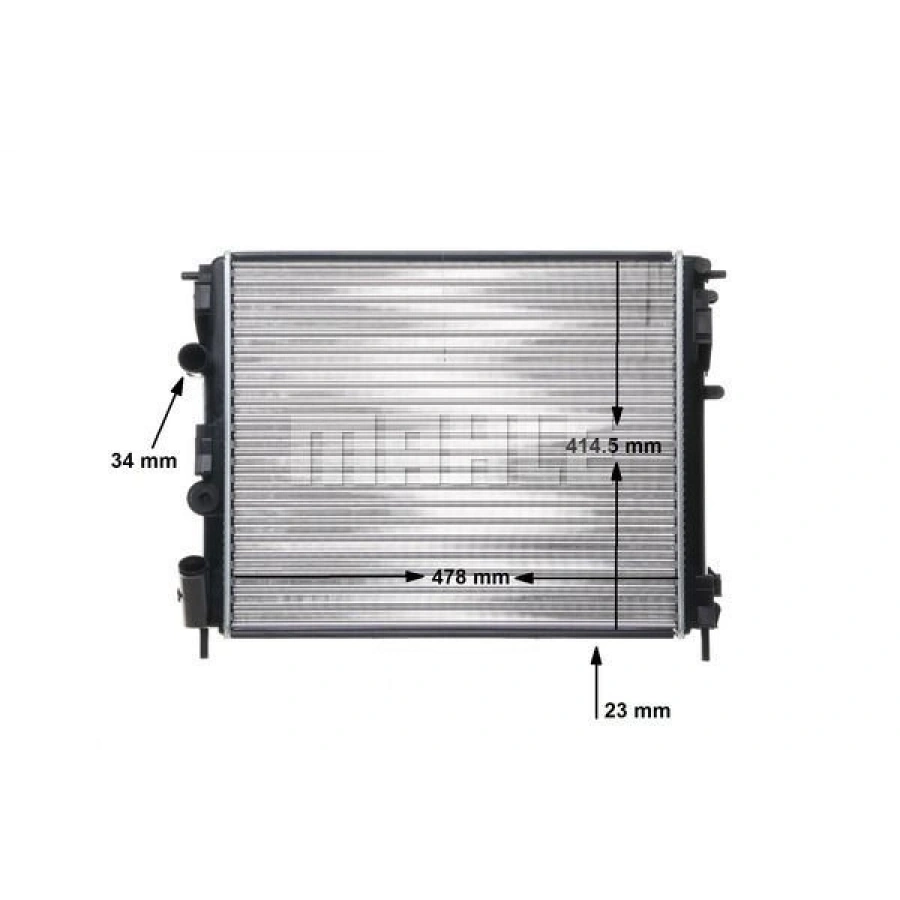 RADYATÖR GOLF IV BORA OCTAVIA 1.4 16V AC KLİMASIZ MEK 430×414x23