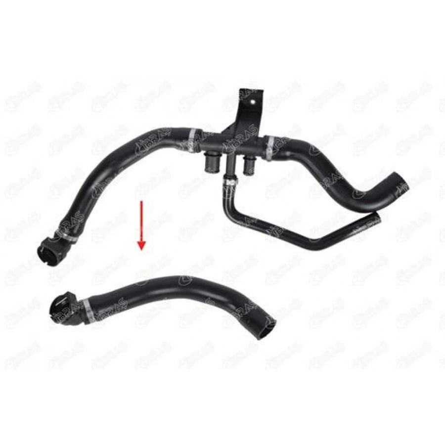 RADYATÖR HORTUMU ALT PLASTIK PARÇA HARIÇ ( SOL TARAF ) DUCATO III BOXER III JUMPER III 2,2 MJET 06-
