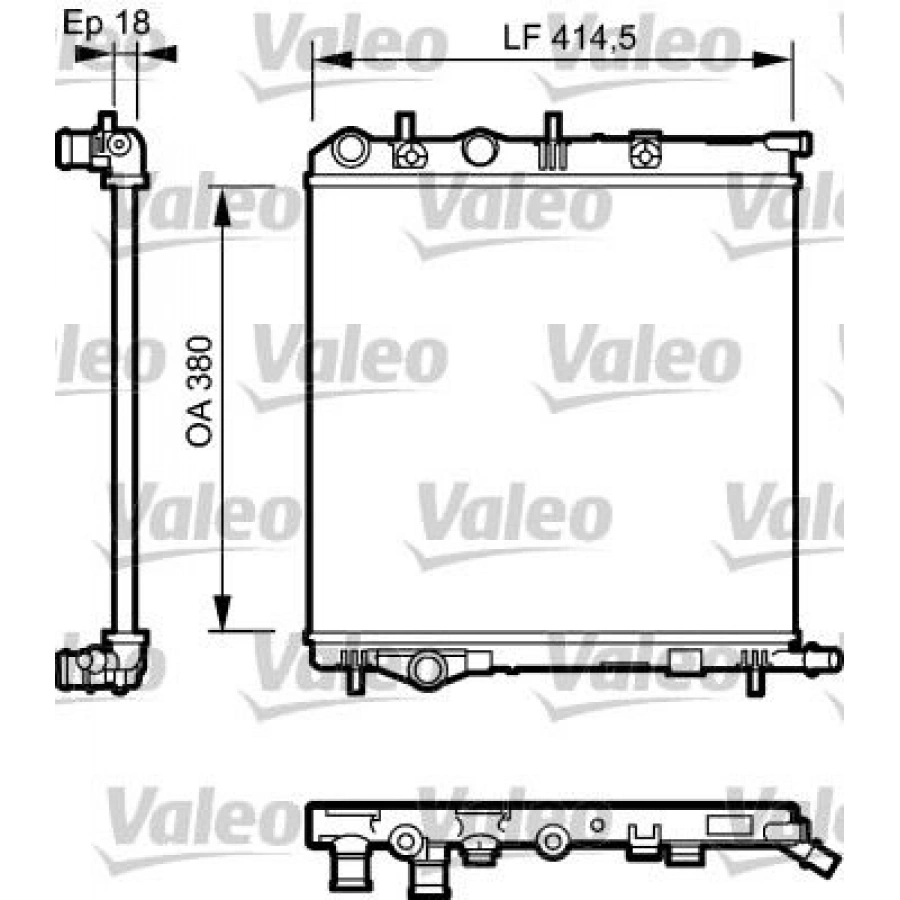 RADYATÖR 306 9301 XSARA 9700 AC MEK 610×377.5x23