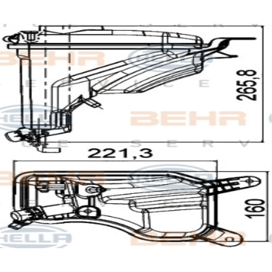 RADYATÖR YEDEK SU DEPOSU E81-E82-E87-E88-E90-E91-E92-E93-X1 E84 N43-N45-N46-N52-N53-N54 05-12