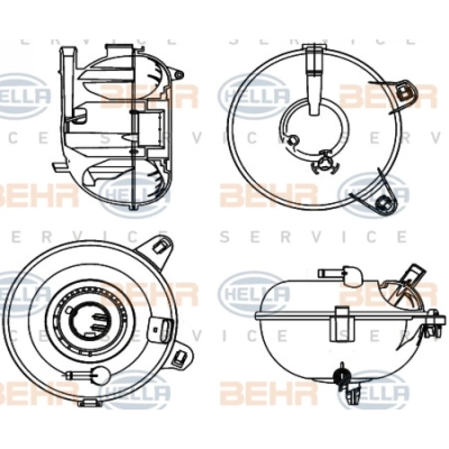 RADYATÖR YEDEK SU DEPOSU GENLESME KABI GOLF7-PASSAT-TIGUAN-A3-LEON-ATECA-OCTAVIA-SUPERB-KODIAQ-YETI BM 13-