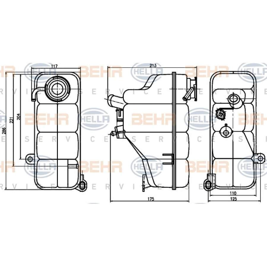 RADYATÖR YEDEK SU DEPOSU W202 BM 94-00