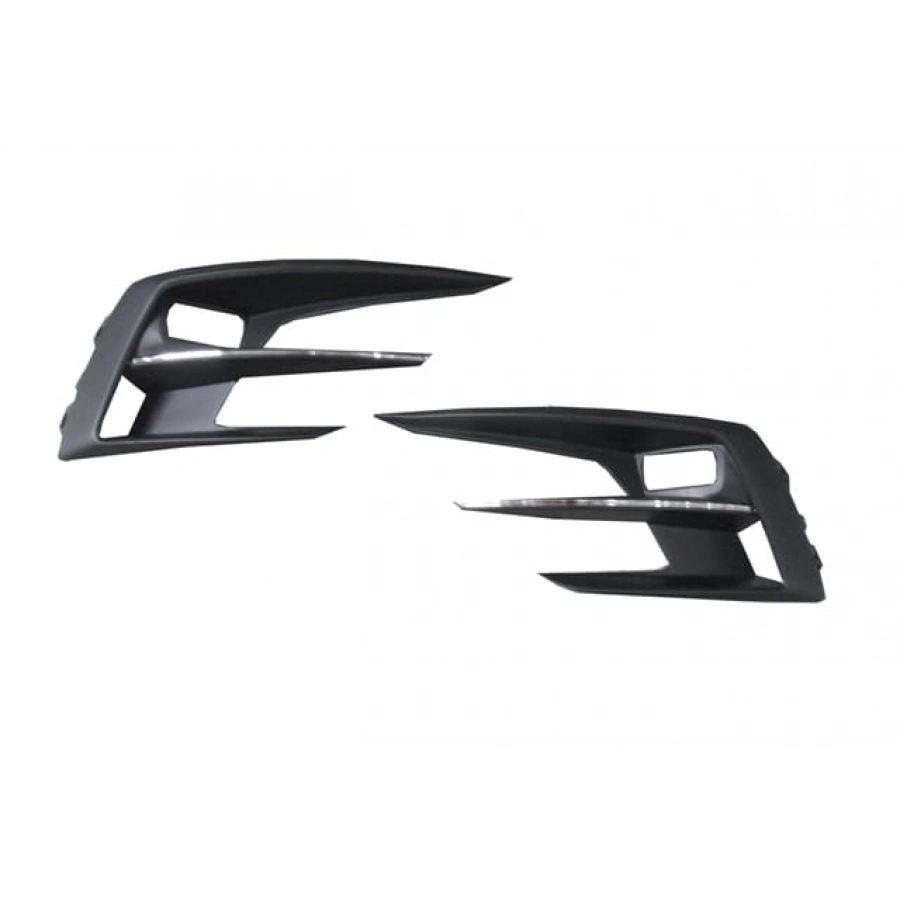 RENAULT MEGANE- 4- SD- 21/24; SİS LAMBA KAPAĞI SAĞ/SOL SET/SİS DELİKLİ/SİYAH/NİKELAJ ÇITALI