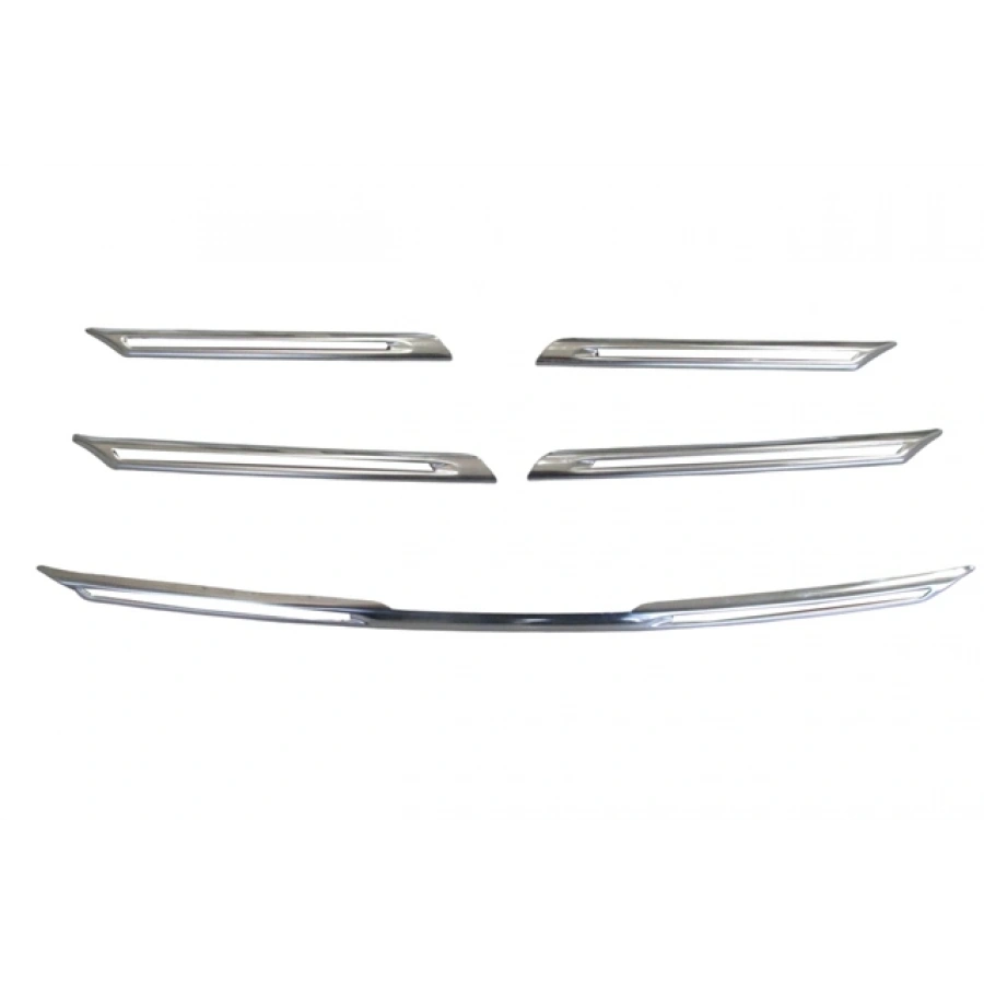 RENAULT MEGANE- 4- SD/HB- 16/20; ÖN PANJUR ÜST ÇITASI NİKELAJI SET (5 PARÇA) (YAPIŞKANLI)