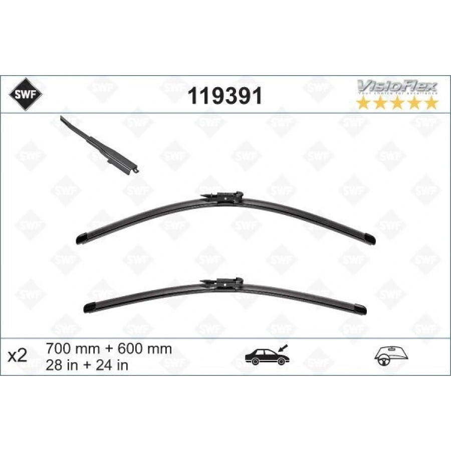 SİLECEK 65 47.5CM FLATBLADE MUZ TİPİ C5 01 119393 VM410 XTRM