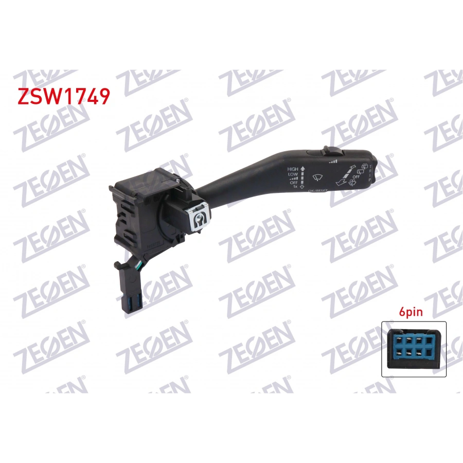 SILECEK KUMANDA KOLU 6 PIN VOLKSWAGEN CADDY III 2004-2010 / GOLF V-VI 2003-2012 / JETTA III 2004-2010 / TIGUAN 2007-2018 / TOURAN 2003-2010