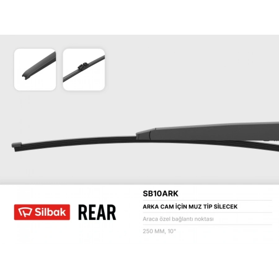 SILECEK SÜPÜRGESI ARKA 250 MM CLIO-IV BM 12-