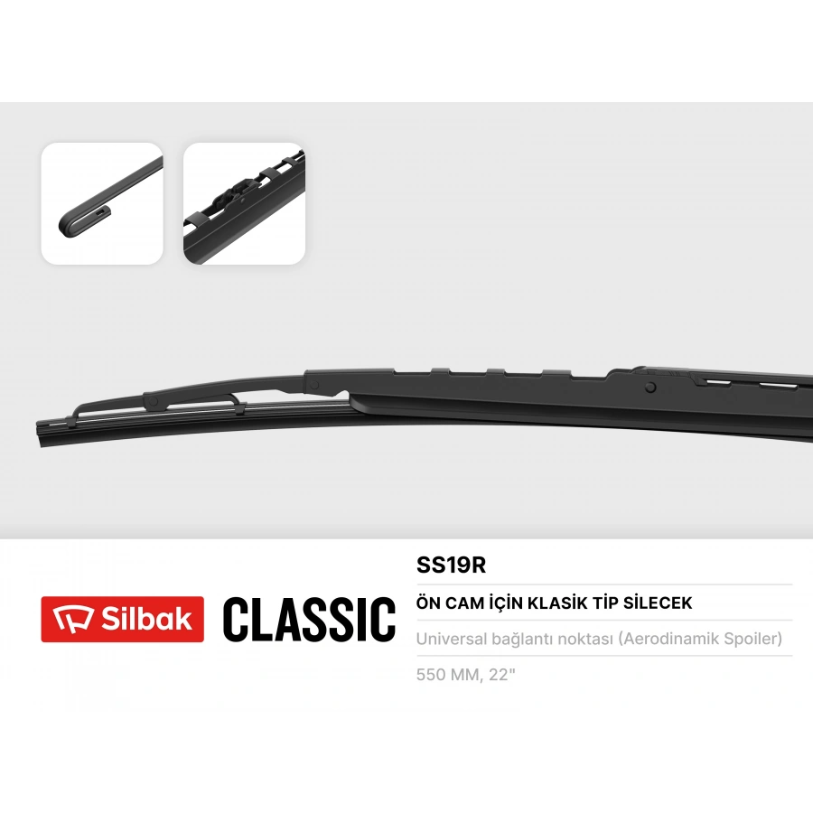 SILECEK SÜPÜRGESI ÖN ( 550 MM ) RÜZGARLIKLI (ADET) TRANSIT M15 BM 93-