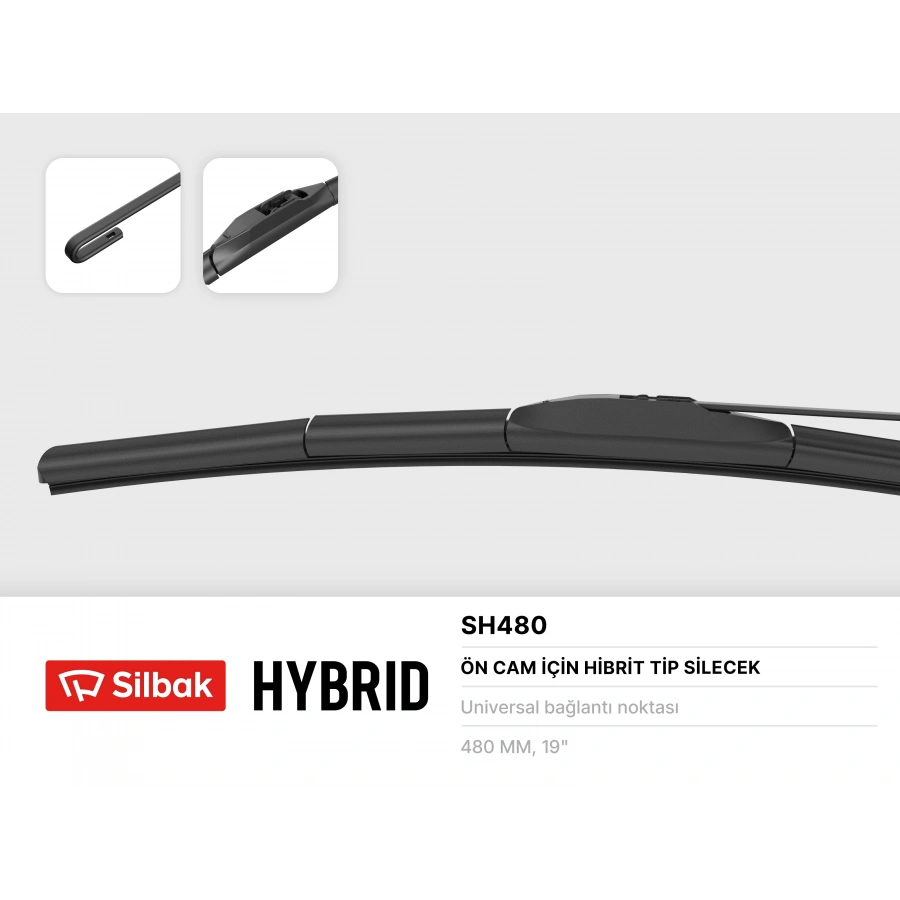 SILECEK SÜPÜRGESI ÖN HYBRID TIP : 480 MM RAV4 (A2) 2.0 01-05