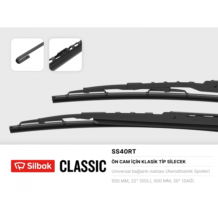 SILECEK SÜPÜRGESI ÖN TAKIM 530 / 510 MM MONDEO BM 01-