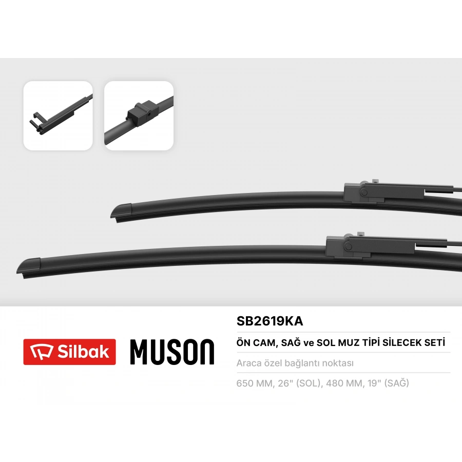 SILECEK SÜPÜRGESI ÖN TAKIM 650 / 480 MM C5 B.M 2003-2008