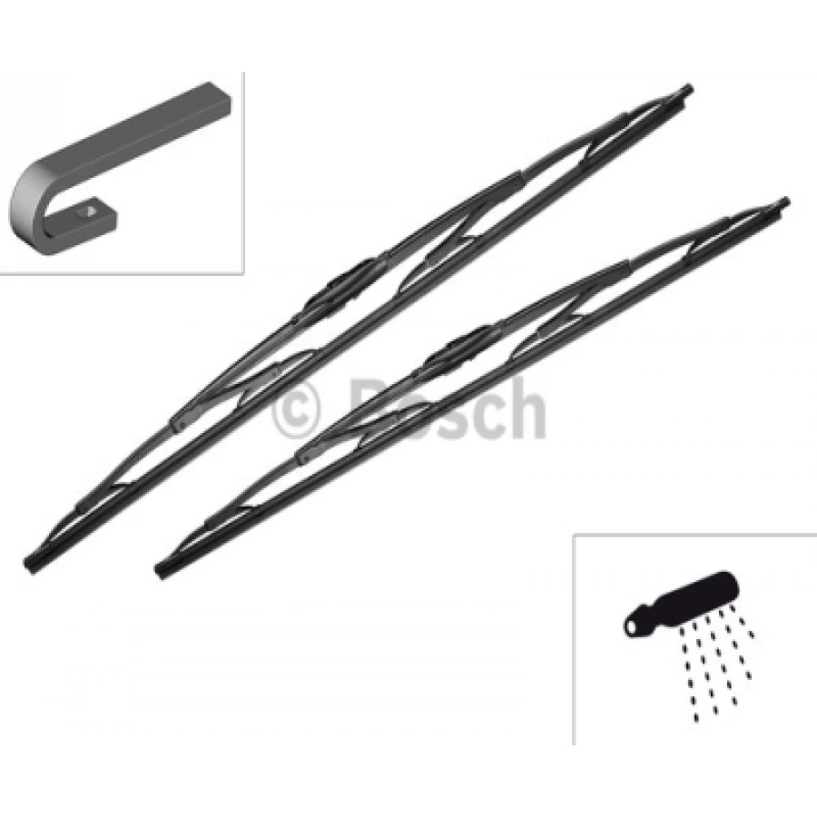 SILECEK SÜPÜRGESI ÖN TAKIM 650 / 550 MM W638 BM 98-03