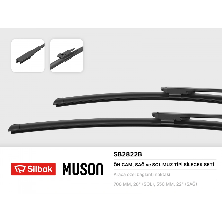 SILECEK SÜPÜRGESI ÖN TAKIM 700 / 550 MM C5 (X7) ZAFIRA B BM 08-