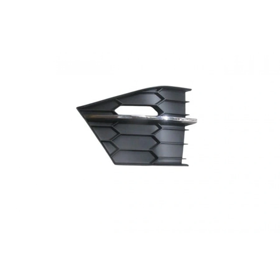 SKODA SUPERB- 15/18; ÖN TAMPON PANJURU SOL SİYAH (NİKELAJ ÇITALI)(TW)