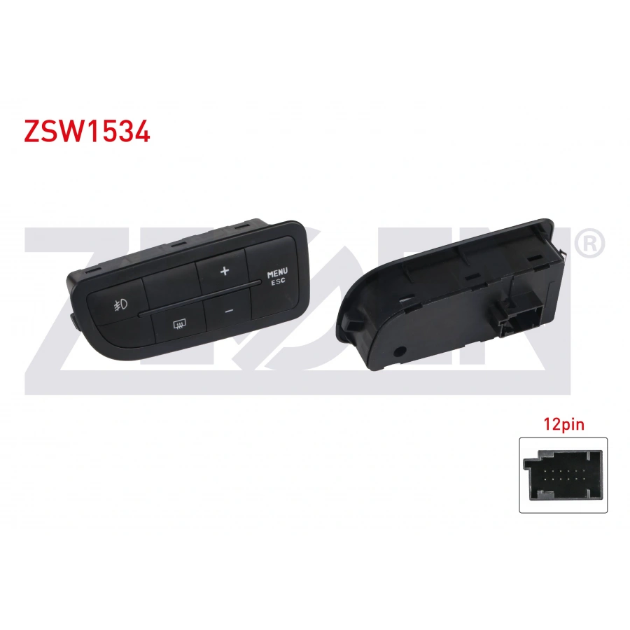 SOL ANAHTAR GRUBU MENU+ARKA SIS+REZISTANS 12 PIN FIAT LINEA 2007- / FIORINO 2007-