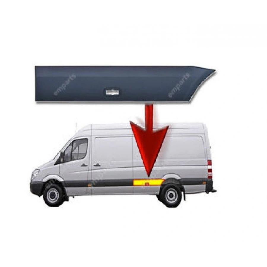 SOL ARKA ÇAM.ÖN KAPLAMA CRAFTER / SPRİNTER 2006-