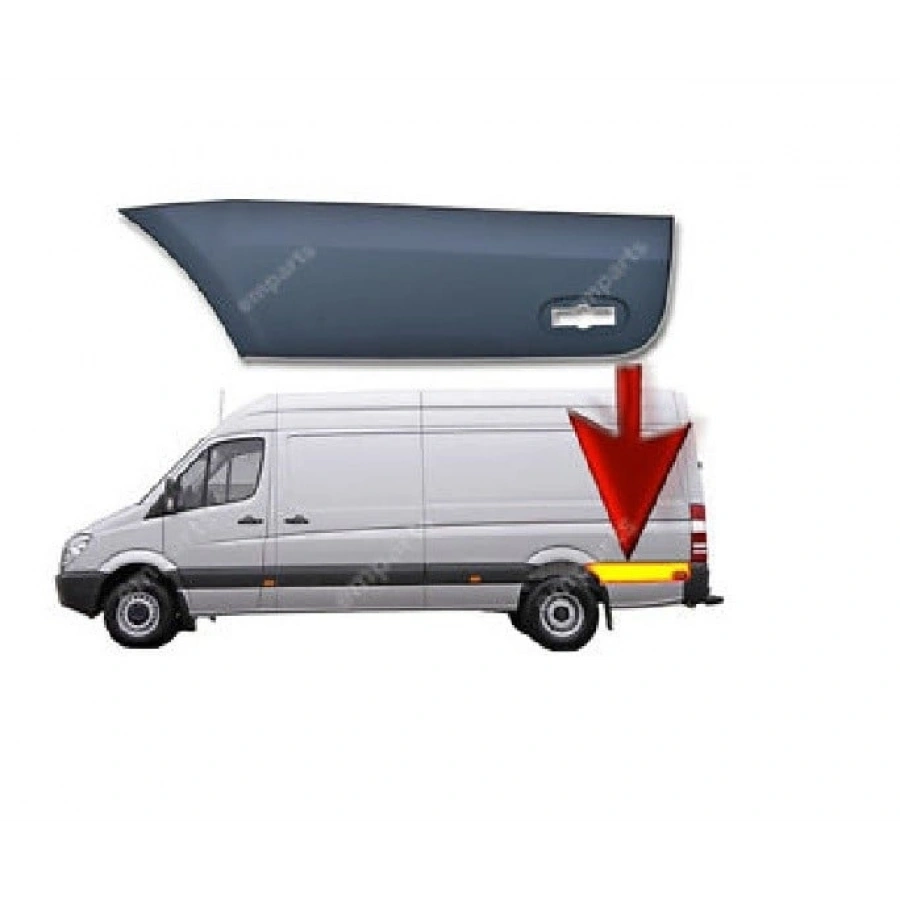 SOL ARKA ÇAMURLUK KAPLAMA CRAFTER / SPRİNTER 2006-