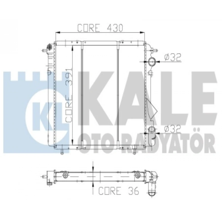 SU RADYATÖRÜ 1 SIRA ALB RENAULT 19 1,4 CC-1,6 94-